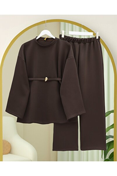 HİJABAYA Στρογγυλή λαιμόκοψη με ζώνη στη μέση και στολή κατάδυσης