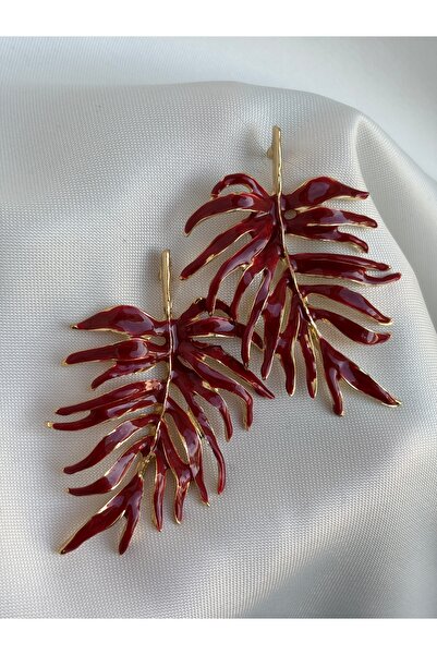 lotusbybuket Vip Custom Design Leaf Model Gold Big Earrings