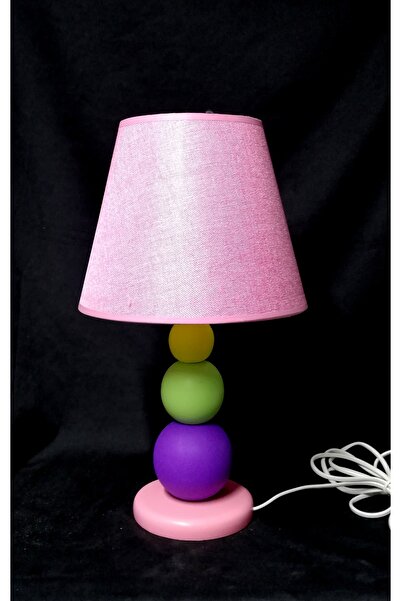 TEKAY AYDINLATMA عاكس الضوء الخشبي باللون الوردي والأخضر والأصفر والأرجواني