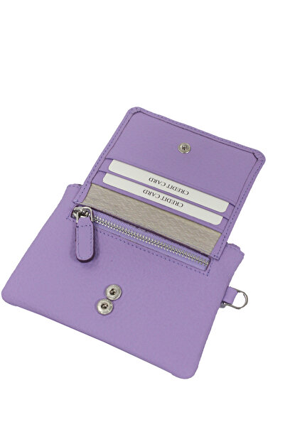 Metropolitan Mpcuz 103 Women Unisex, Genuine Leather, Wallet Card Holder Lilac