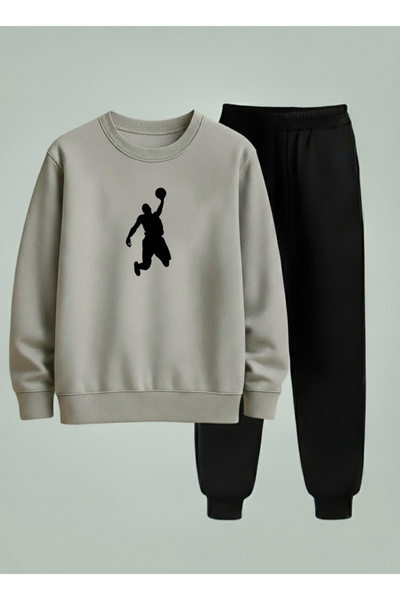 LORVEX Hanorac pentru copii cu gât rotund tricou - Set de trening RISE TO THE...