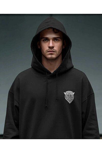 Hunors Sportswear & Company سويت شيرت Yaratık مطبوع موديل للجنسين من القطن بغ...