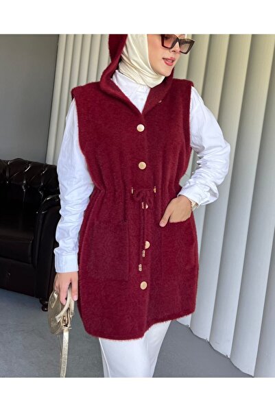 HİJABAYA Γιλέκο με κουκούλα, τσέπες και δέσιμο στη μέση, με μπαλάκια