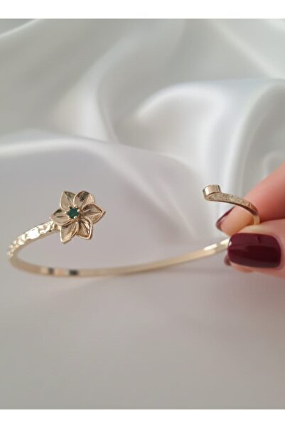 Süspüs Accessories سوار زهرة شهر الميلاد ذهبي اللون قابل للتعديل (مايو)