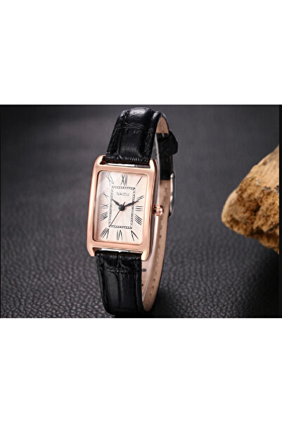 TChic ساعة نسائية كلاسيكية مع حزام جلدي