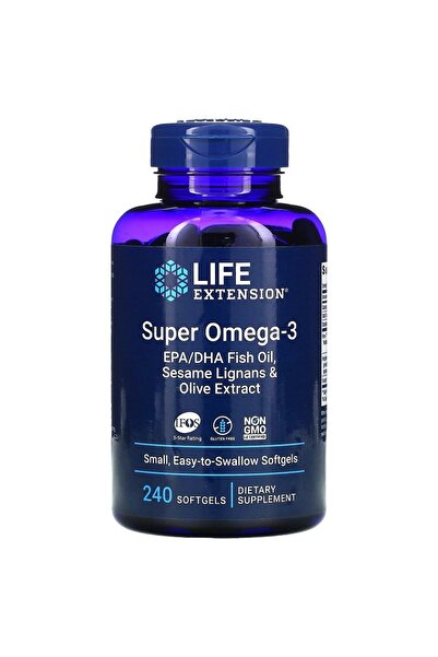 Life Extension Super Omega-3 EPA/DHA Lignani de susan și extract de măsline 2...