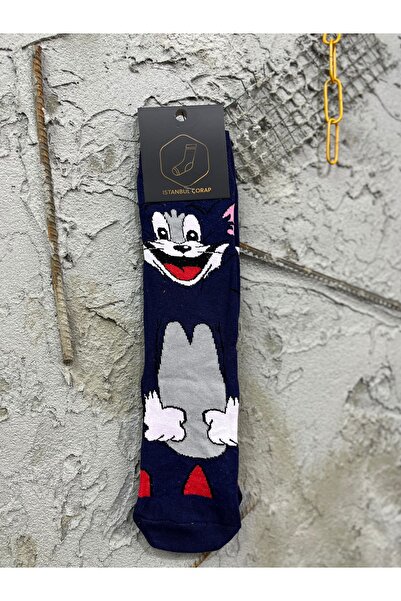 İstanbul Çorap Unisex Printed Design Socket Socks