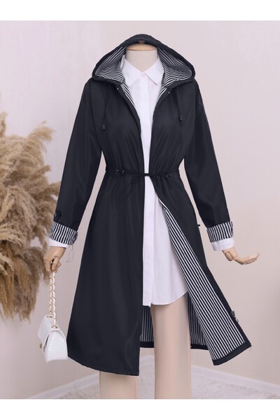 HİJABAYA Καμπαρντίνα με κουκούλα με ελαστικό μανίκι μέσης