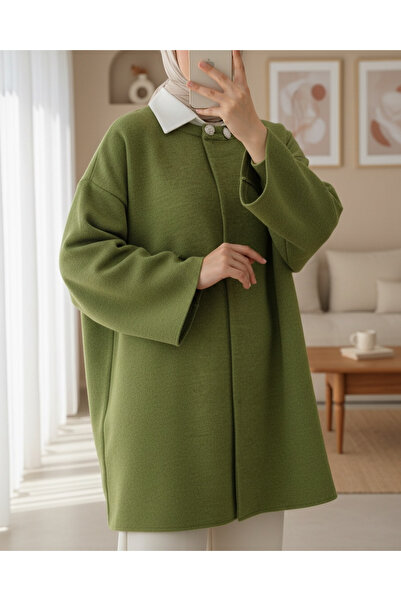 HİJABAYA Πλεκτό πανσό με διπλά κουμπιά