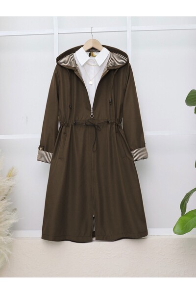 HİJABAYA Καμπαρντίνα με κουκούλα με ελαστικό μανίκι μέσης