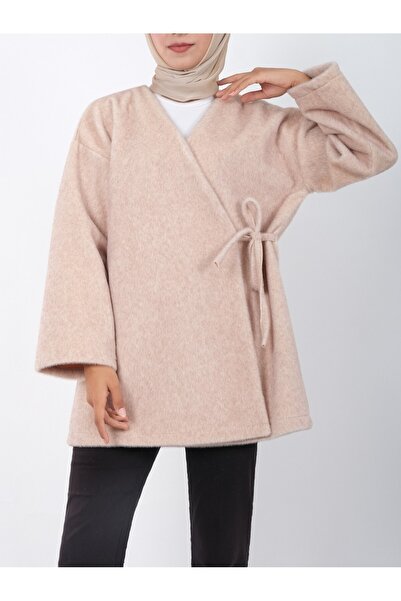 HİJABAYA Γούνινο μπουφάν με πλαϊνό κορδόνι