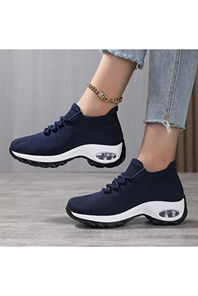 SOSENFER Kadın açık ayakkabıları, rahat nefes verici spor ayakkabıları