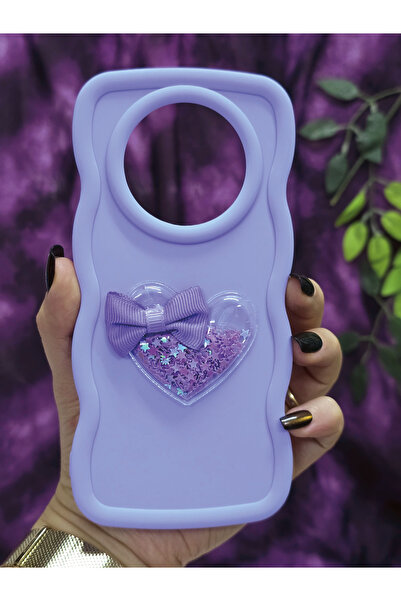 Magic Ring حافظة هاتف ريلمي 11 برو المتوافقة مع نجمة القلب والشريط اللامع باللون الأرجواني