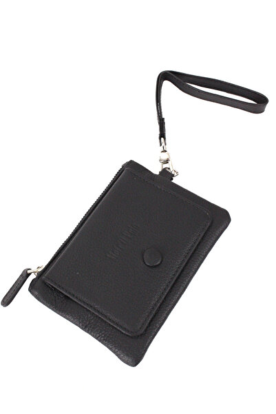 Metropolitan Mpcuz 103 Women's Unisex, Genuine Leather, Wallet Card Holder Black