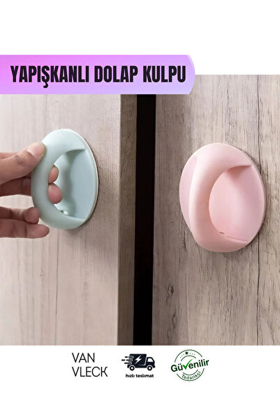 VAN VLECK Yapışkanlı Dolap ve Çekmece Kapağı Açma Kulpu – Pratik ve Kolay Mon...