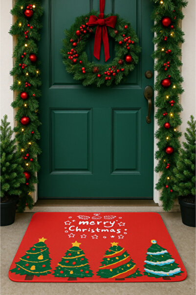 wei Christmas Door Mat 40x60 cm, Festive Motifs, Machine Washable