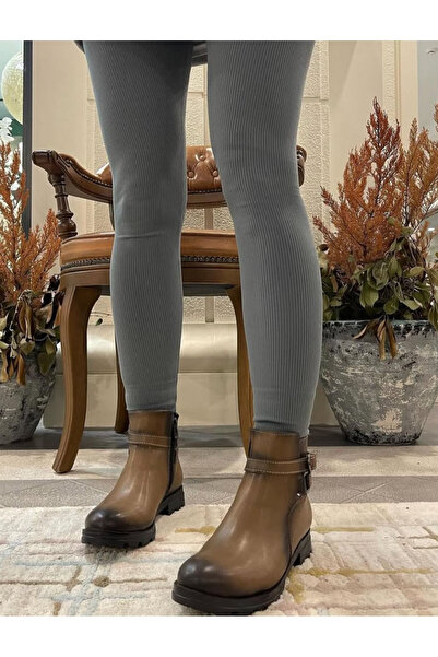 apelles Shoes Rakle Mink Belt Detail Short Boots