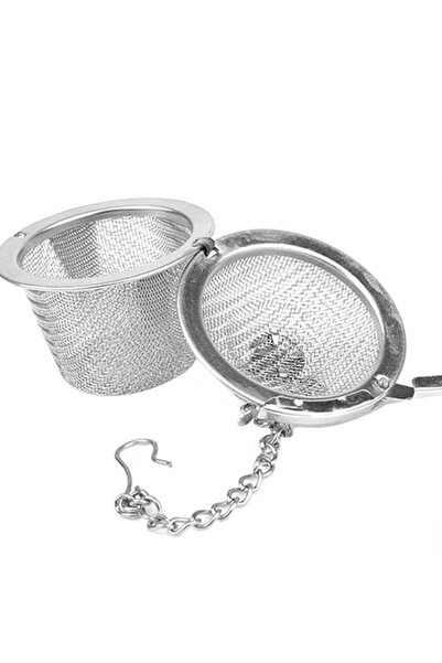 Generic مصفاة شاي من الفولاذ المقاوم للصدأ، شبكة ناعمة، مع سلسلة وخطاف، 4.5 س...