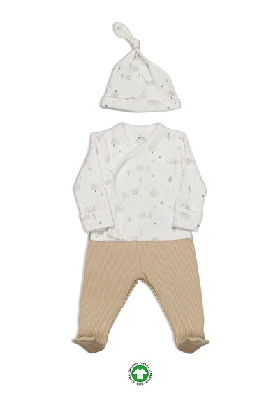 Budi Bistyle Always Dream 3-Piece Bodysuit Set 13110 Ecru Beige