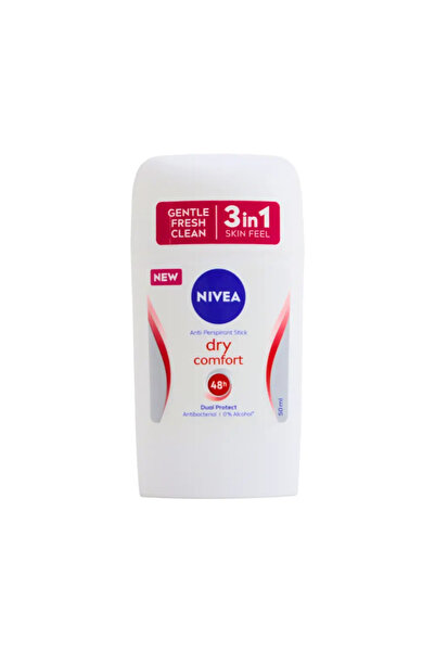 NIVEA Dry Comfort Anti-perspirant Stick Dual Protect Antibacterial Stick- 50ml