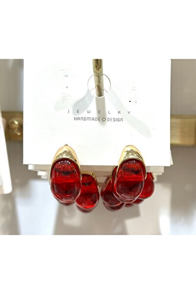 JEWELRY أقراط حمراء موديل ZRA