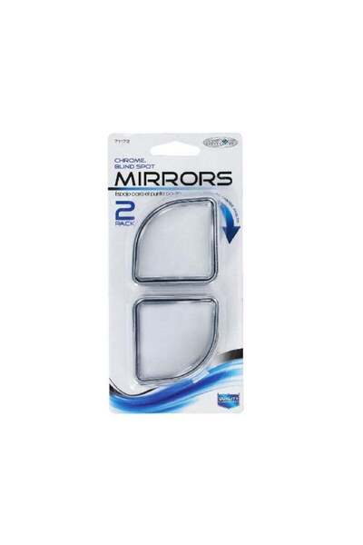 Custom Accessories 2-Piece Blind Spot Mirror Silver 2 Inch 71173