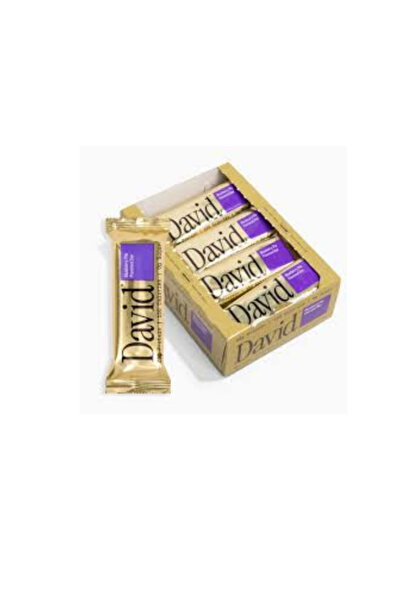 DAVİD بروتين بار فطيرة التوت الأزرق 62 جرام عبوة من 12 قطعة