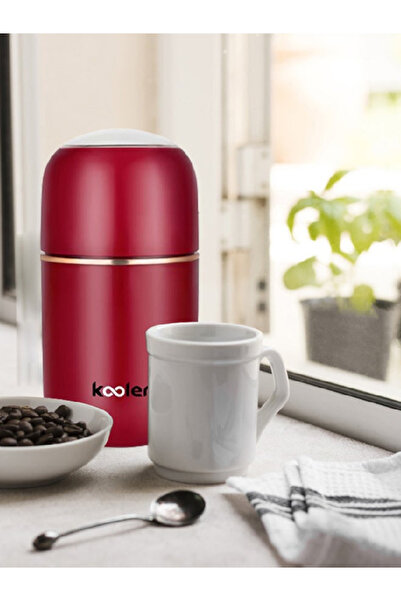 Koolen مطحنة قهوة كهربائية 80 جرام 200 واط حمراء