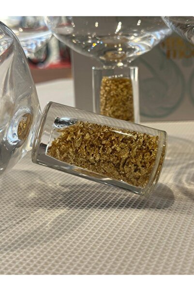 Mikasa Moor Gold Silver 4-Piece Glass Ice Cream Container