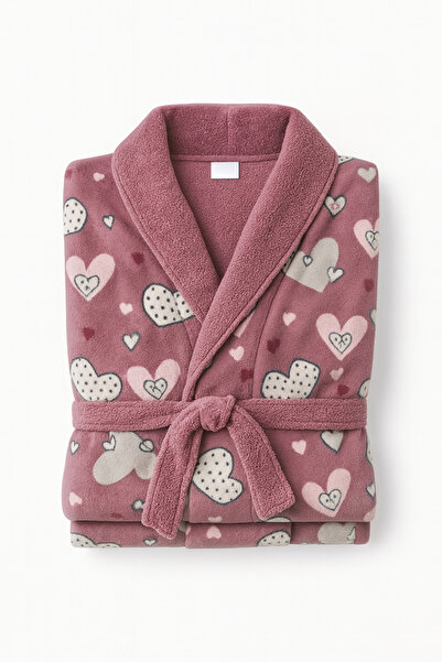 zahyat Women's winter house robe - soft and comfortable