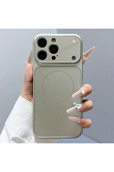 Paladyum Case iPhone 16 Pro Max Compatible 17-Look Premium Ag Glass Gray Cover