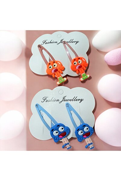 Buki'nin Atölyesi 4 bucăți de agrafe de lux cu figuri Cadou pentru fetiță Kur...