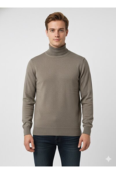 ModaPlaza Men's Full Turtleneck Sweater