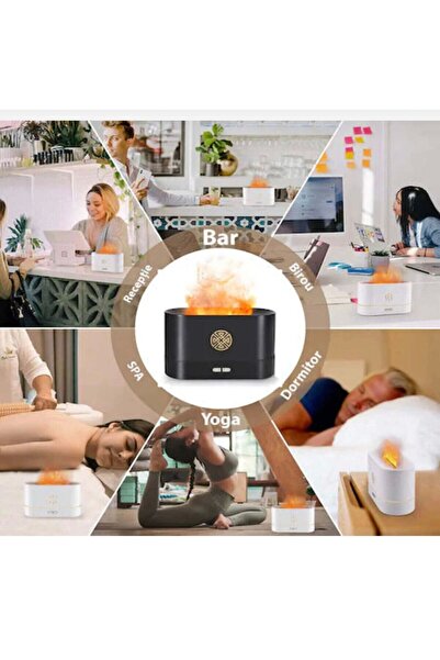 OEM Aromatherapy Diffuser and Humidifier with Flame Effect – Air Purification and Relaxation / Gift