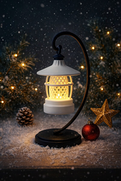 oraychess 3D Baskı Dekoratif LED Fener Lamba – Gece Lambası – Yılbaşı ve Masa...