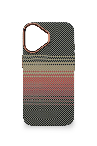PiyasaSepeti Pixel Weave Case iPhone 17 Steppe Alacasy