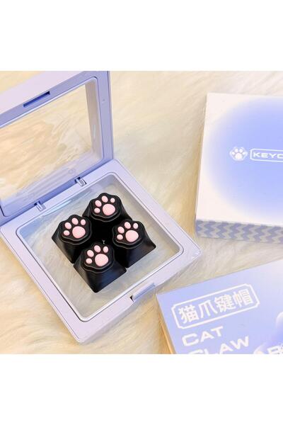 silabor Çok Renkli PBT Tuş Takımı Mekanik Klavye Cat Keycaps