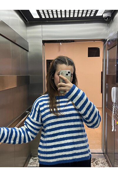youknitwear you Angora Striped Sweater
