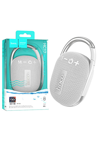 Hoco Boxa portabila (HC17), Wireless BT 5.3, 5W, 500mAh, Suport TF, USB disk, Easy JoySport, Gray