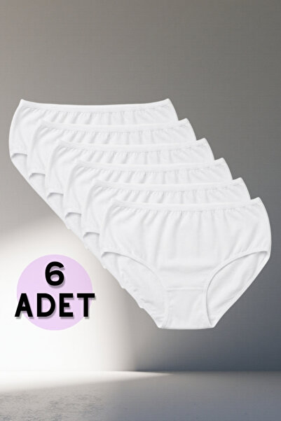 Ervanur Pachet de 6 chiloți Bato uni material elastic