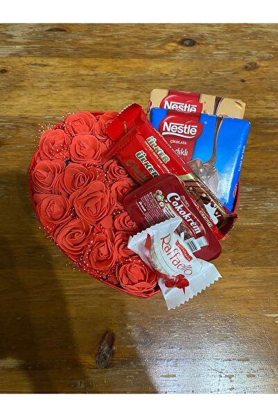 Sweet Kırmızı güllü ,kalpli kutu,çikolata kutusu ,sevgiliye hediye