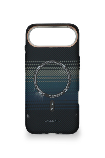 PiyasaSepeti Pixel Weave Case iPhone 17 Air Deep Blue Current