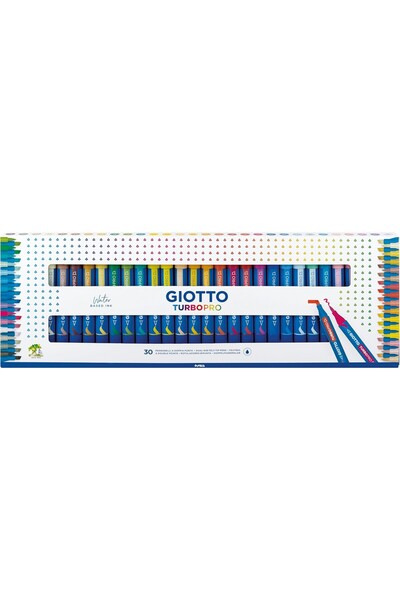 Giotto Turbo Pro 30'lu Çift Uçlu Marker Kalem Seti / 427900