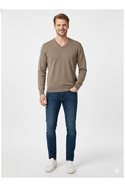 ModaPlaza Men's V-neck Sweater