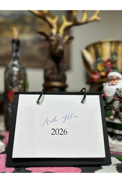 TrimArt Store 2026 Özel Tasarım Masa Takvimi – Her Ay Özel Tasarım & Özlü Sözlü Motivasyon Takvimi