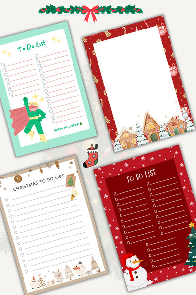 pnkycrco A6 Boyutunda Yeni Yıl Yılbaşı Noel Temalı Notepad Bloknot Defter To ...