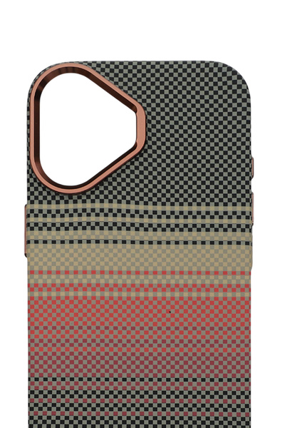 PiyasaSepeti Pixel Weave Case iPhone 17 Steppe Alacasy