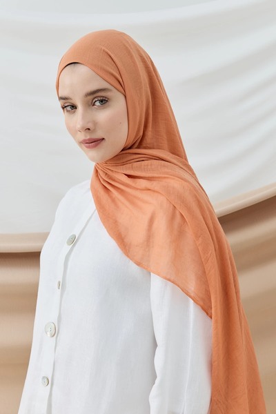 Modakaşmir Aya Series Shawl-Peach