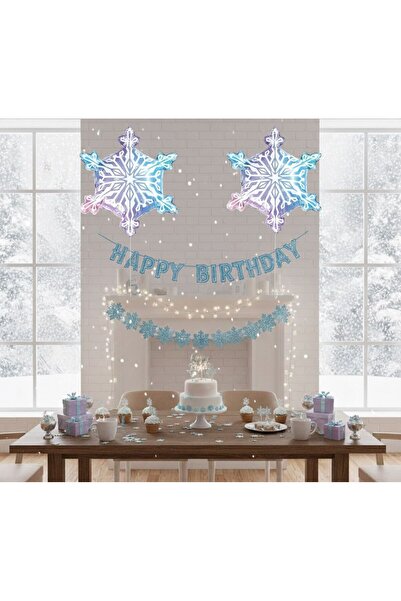 Parti Dükkanı Balon din folie cu șase săgeți de zăpadă – 64 x 55 cm 🎈 ❄️