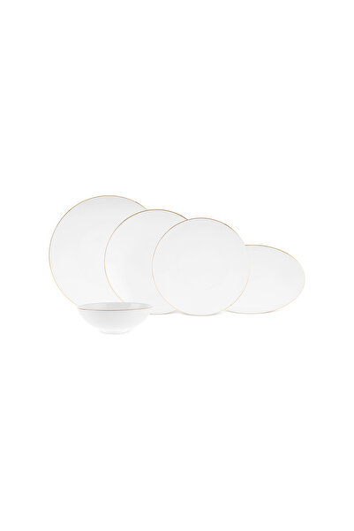 Karaca Fine Pearl Extra Chanak 55 Parça 12 Kişilik Yemek Takımı Gold